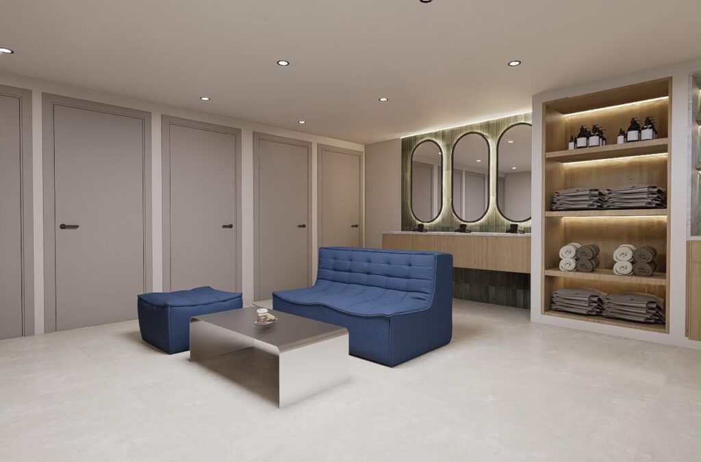 Vestiaires de capsule club